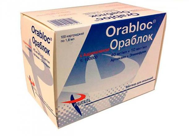 ОРАБЛОК р-р д/инъекц. 40+0,01 мг/мл картридж 1,8 мл №100