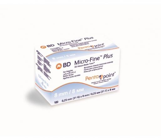 ИГЛА ДЛЯ ШПРИЦ-РУЧКИ МИКРО-ФАЙН ПЛЮС G31 (0.25 х 8 мм) №100