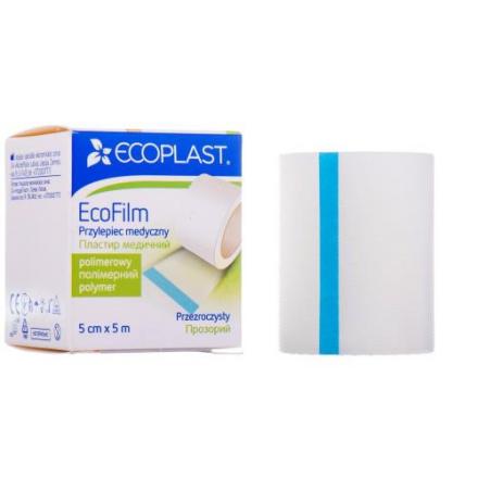 ЛЕЙКОПЛАСТЫРЬ ФИКСИРУЮЩИЙ ЭКОПЛАСТ полимерная основа 5см х 500см