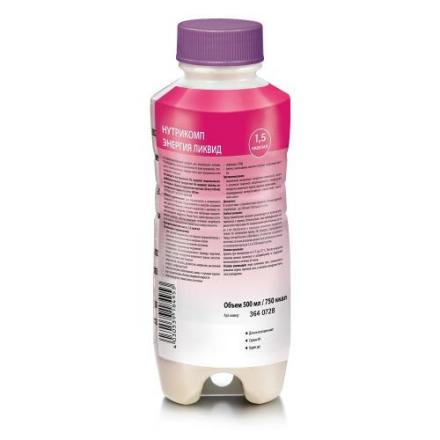 НУТРИКОМП ЭНЕРГИЯ ЛИКВИД СМЕСЬ ДЛЯ ЭНТЕР. ПИТАНИЯ 500 мл