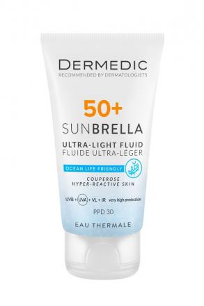 ДЕРМЕДИК SUNBRELLA ФЛЮИД ДЛЯ ЛИЦА 40 мл SPF 50+ для чувствит.кожи
