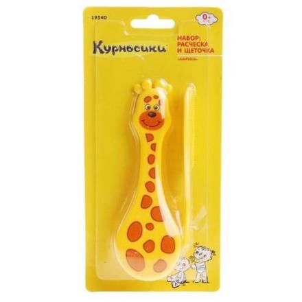КУРНОСИКИ НАБОР 19540 африка (расческа + щетка)