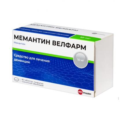 МЕМАНТИН ВЕЛФАРМ табл. п/о плен. 10 мг №90