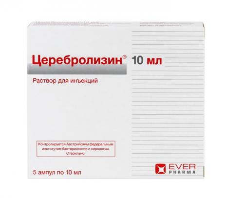 ЦЕРЕБРОЛИЗИН р-р д/инъекц. амп. 10 мл №5