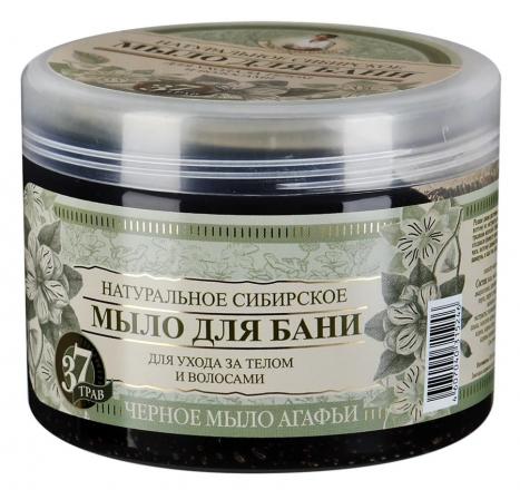 БАБУШКА АГАФЬЯ МЫЛО ДЛЯ ТЕЛА И ВОЛОС 500 мл черное