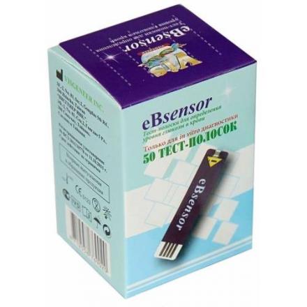 ТЕСТ-ПОЛОСКИ ДИАГНОСТИЧЕСКИЕ EBSENSOR №50