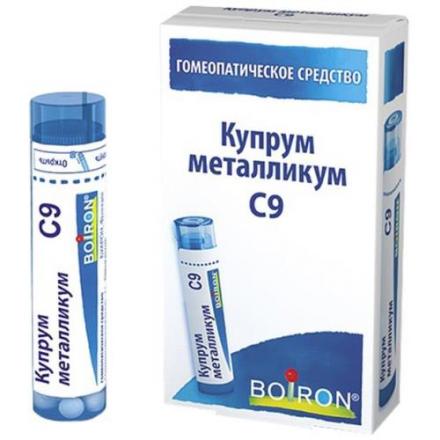 КУПРУМ МЕТАЛЛИКУМ С9 гранулы гомеопатич. 4 гр