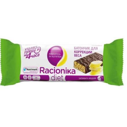 РАЦИОНИКА ДИЕТ батончик банан 60 гр