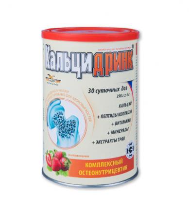 КАЛЬЦИДРИНК пор. внутр. клубника 390 гр