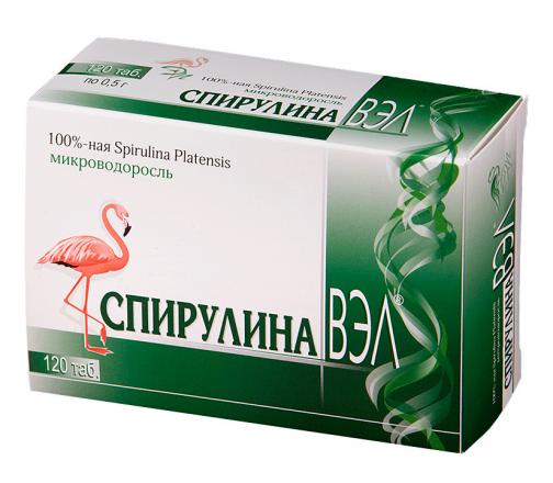 СПИРУЛИНА ВЭЛ табл. №120