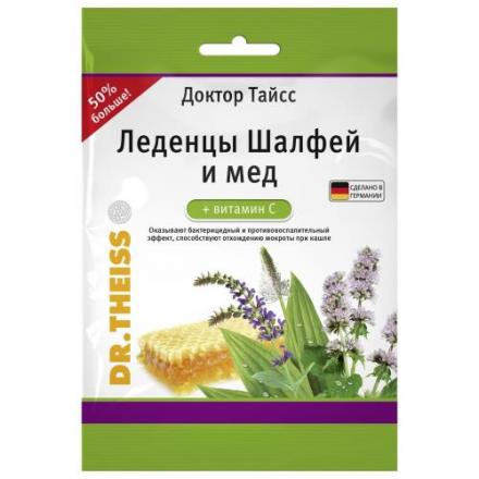 ДОКТОР ТАЙСС ШАЛФЕЙ МЕД ВИТ. С леденцы 75 гр