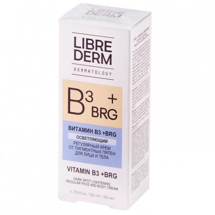 ЛИБРИДЕРМ BRG+ВИТАМИН В3 КРЕМ ДЛЯ ЛИЦА И ТЕЛА 50 мл от пигмент. пятен