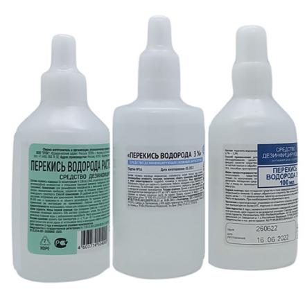 ПЕРЕКИСЬ ВОДОРОДА раствор антисепт. фл. 3% 100 мл
