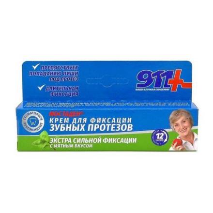 911 МОСТАДЕН КРЕМ ДЛЯ ФИКСАЦИИ ЗУБНЫХ ПРОТЕЗОВ 40 мл мятный вкус