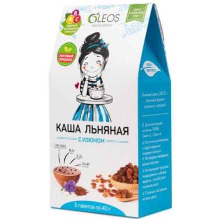 ОЛЕОС КАША ЛЬНЯНАЯ изюм 40 гр №5