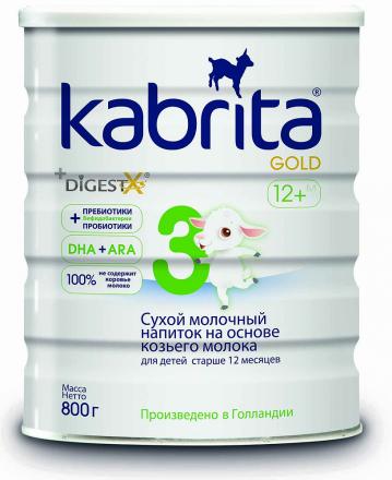 КАБРИТА GOLD СМЕСЬ МОЛОЧНАЯ НА КОЗЬЕМ МОЛОКЕ-3 800 гр