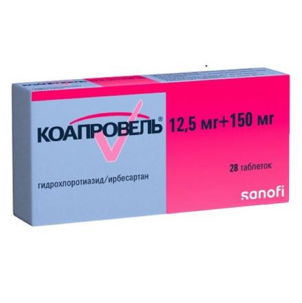 КОАПРОВЕЛЬ табл. п/о плен. 12,5+150 мг №28