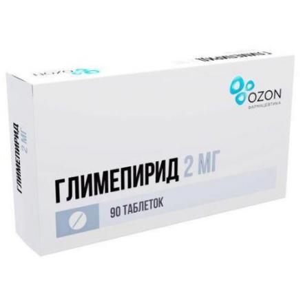 ГЛИМЕПИРИД ОЗОН табл. 2 мг №90