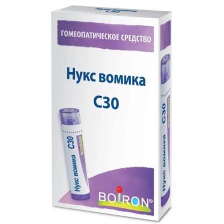 НУКС ВОМИКА C30 гранулы гомеопатич. 4 гр