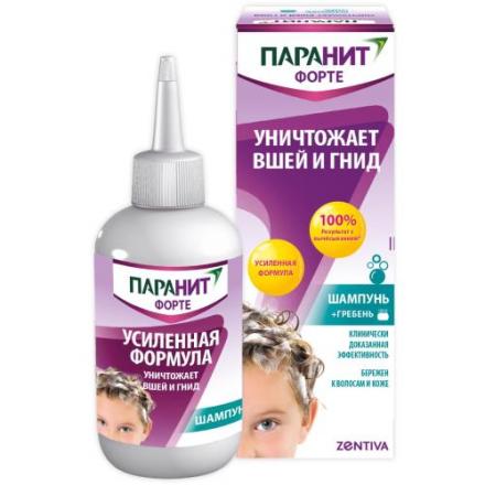 ПАРАНИТ ФОРТЕ шампунь 100 мл + гребень