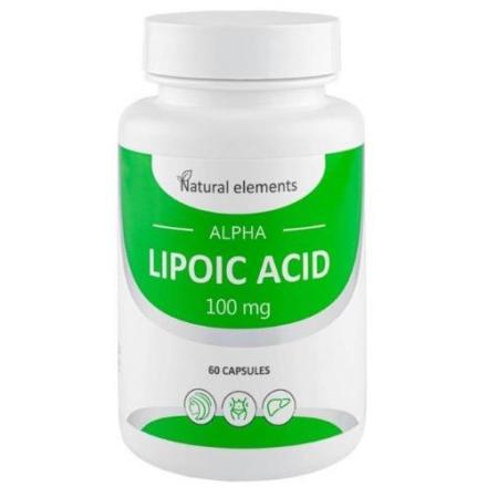 NATURAL ELEMENTS АЛЬФА-ЛИПОЕВАЯ КИСЛОТА капс. №60