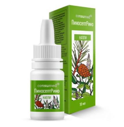 ПИНОСЕПТ РИНО КОНСУМЕД капли в нос фл. 10 мл
