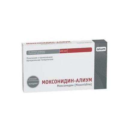 МОКСОНИДИН АЛИУМ табл. п/о плен. 0,4 мг №90