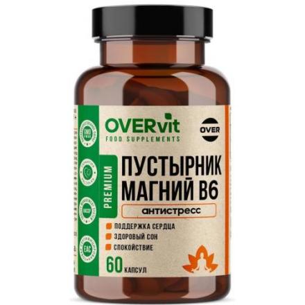 OVERVIT ПУСТЫРНИК + МАГНИЙ + ВИТ.В6 капс. №60