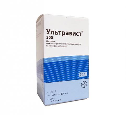 УЛЬТРАВИСТ р-р д/инъекц. 300 мг йода/мл фл. 100 мл №1