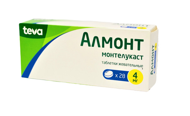 АЛМОНТ табл. жеват. 4 мг №28