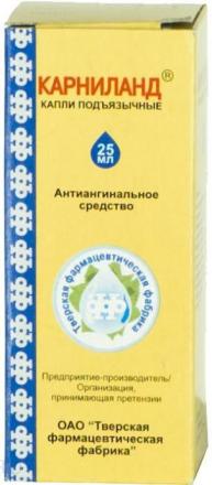 КАРНИЛАНД капли подъязычн. 25 мл
