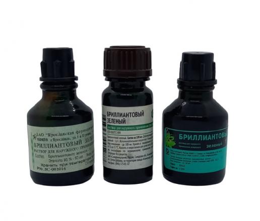 БРИЛЛИАНТОВЫЙ ЗЕЛЕНЫЙ р-р наруж. 1% 10 мл