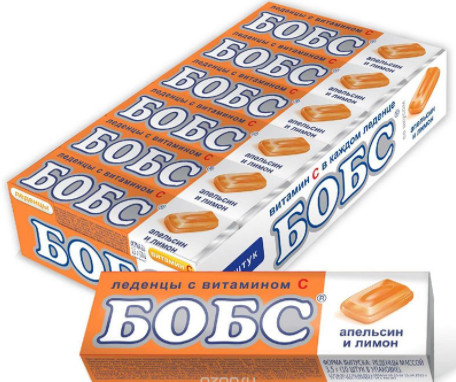 БОБС леденцы апельсин-лимон 35 гр