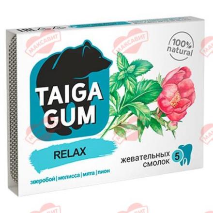 TAIGA GUM СМОЛКА RELAX ЖЕВАТЕЛЬНАЯ РЕЗИНКА №5