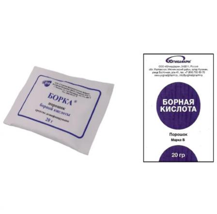 БОРНАЯ КИСЛОТА пор. наруж. 20 гр