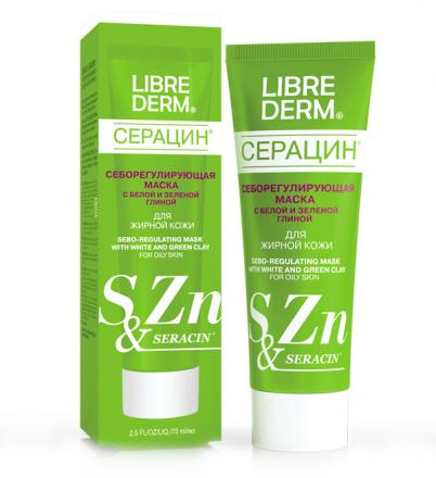 ЛИБРИДЕРМ СЕРАЦИН МАСКА ДЛЯ ЛИЦА 75 мл себорегулирующ.