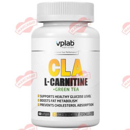 VPLAB L-КАРНИТИН/ЗЕЛЕНЫЙ ЧАЙ капс. №60