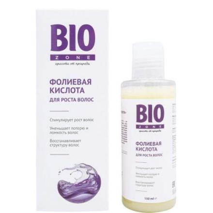 БИОЗОН (BIOZONE) ФОЛИЕВАЯ КИСЛОТА СРЕДСТВО ДЛЯ ВОЛОС 150 мл увлажнение и укрепление