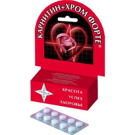КАРНИТИН+ ХРОМ ФОРТЕ табл. №30