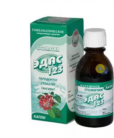 ЭДАС-123 (СТОМАТИН) капли внутр. 25 мл