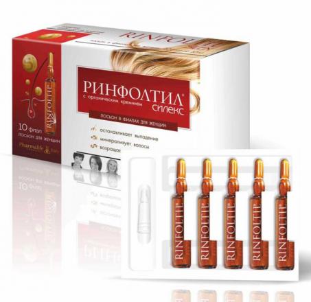 РИНФОЛТИЛ СИЛЕКС С КРЕМНИЕМ ЛОСЬОН ДЛЯ ВОЛОС для женщин №10
