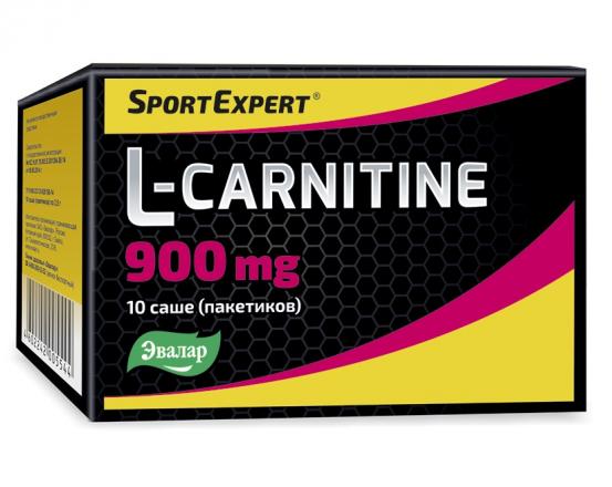 СПОРТЭКСПЕРТ L-КАРНИТИН ЭВАЛАР пор. внутр. саше 900 мг №10