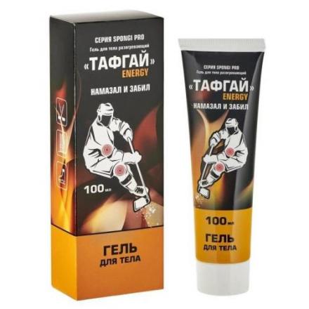 ТАФГАЙ SPONGI PRO ENERGY гель для тела разогревающ. 100 мл
