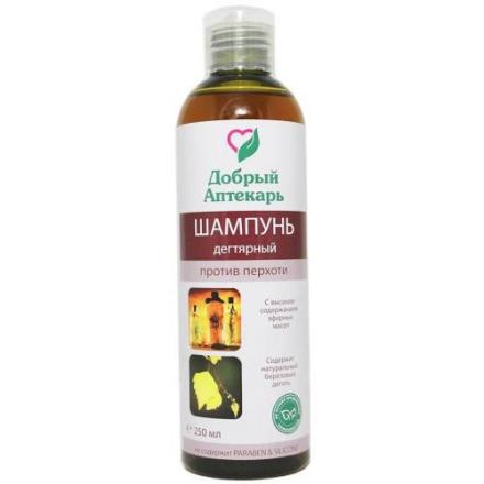 ДОБРЫЙ АПТЕКАРЬ ШАМПУНЬ 250 мл дегтярный