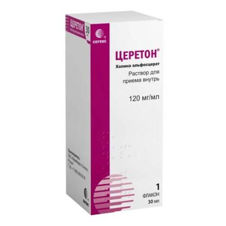 ЦЕРЕТОН р-р внутр. 120 мг/мл фл. 30 мл