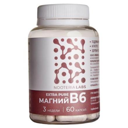 NOOTERIA LABS МАГНИЙ В6 EXTRA PURE капс. №60