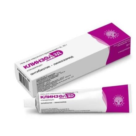 КЛИНЗОЛ ЗД гель 1% туба 30 гр