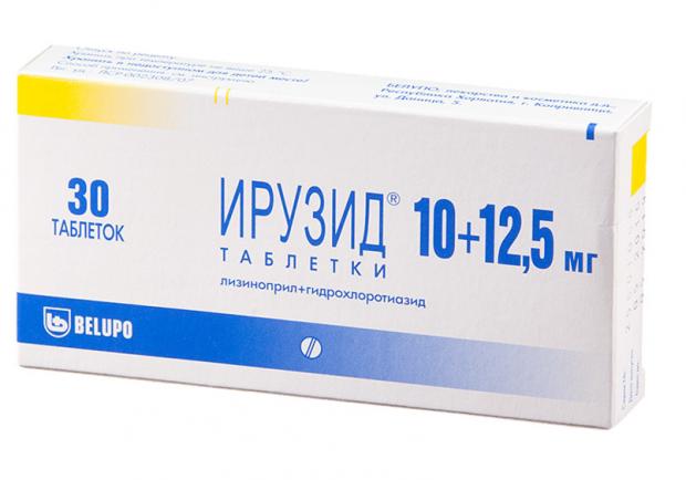 ИРУЗИД табл. 12,5+10 мг №30