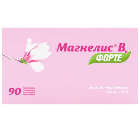 МАГНЕЛИС В6 ФОРТЕ табл. п/о плен. №90