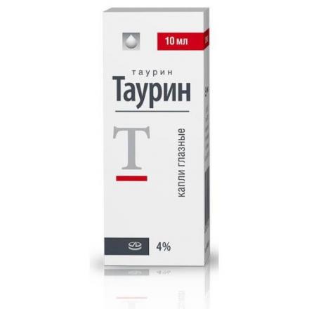 ТАУРИН РЕНЕВАЛ капли глазные 4% буфус 10 мл